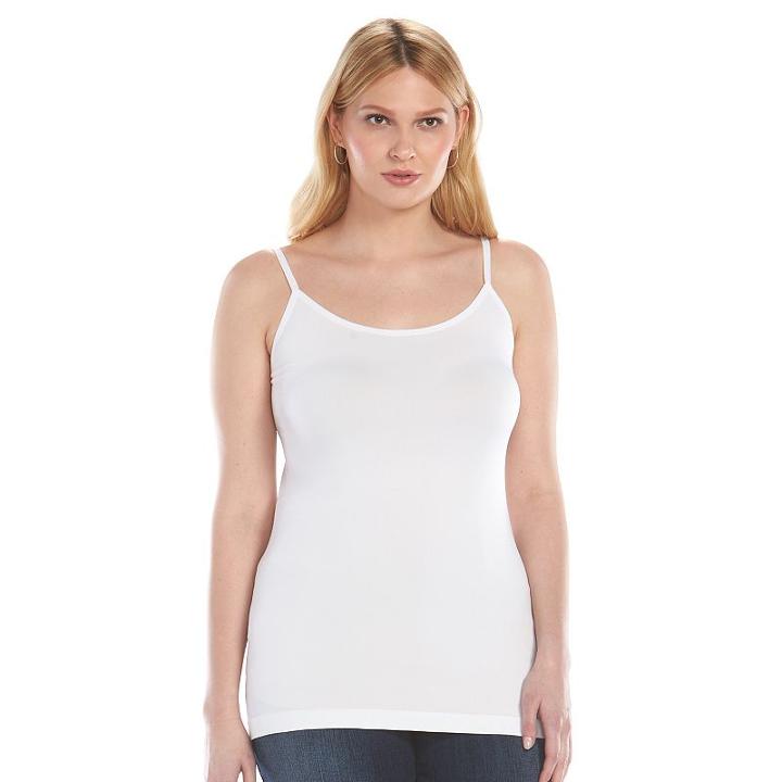 Plus Size Apt. 9&reg; Seamless Camisole, Women's, Size: 1xl, White