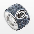 Logoart Penn State Nittany Lions Sterling Silver Crystal Logo Bead - Made With Swarovski Crystals, Women's