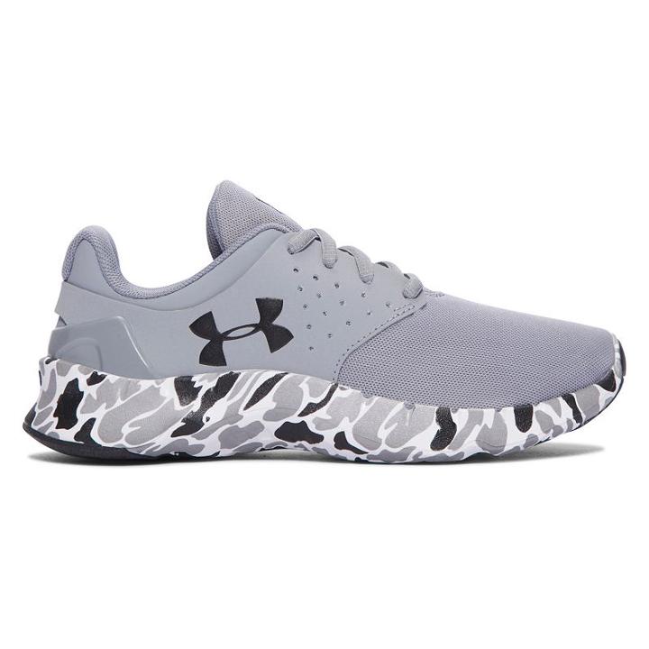 Under Armour Flow Preschool Boys' Camo Running Shoes, Boy's, Size: 2, Med Grey