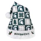 Forever Collectibles Michigan State Spartans Christmas Santa Hat, Adult Unisex, Multicolor