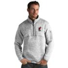 Men's Antigua Miami Heat Fortune Pullover, Size: 3xl, Grey Other