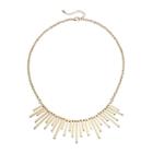 Stick Bib Necklace, Women's, Gold