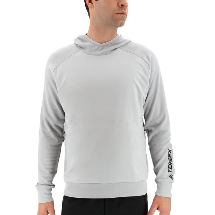 Men's Adidas Outdoor Terrex Climb The City Merino Wool-blend Hoodie, Size: Small, Grey