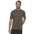 Men's Croft & Barrow&reg; Classic-fit Outdoor Slubbed Performance Polo, Size: Medium, Brown