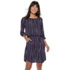 Women's Apt. 9&reg; Blouson Dress, Size: Xxl, Lt Purple