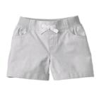 Girls 4-10 Jumping Beans&reg; Pinstripe Shorts, Girl's, Size: 7, Light Grey