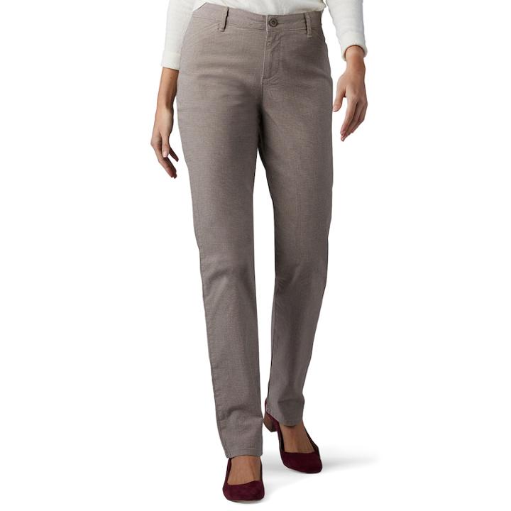 Women's Lee Relaxed Fit Straight-leg Pants, Size: 20 Short, Grey