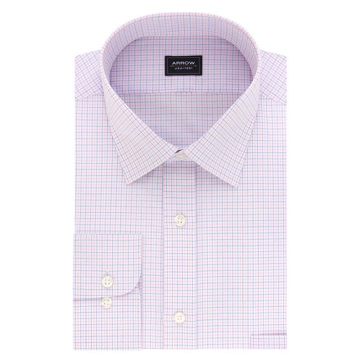 Men's Arrow Classic-fit Dress Shirt, Size: L-34/35, Pink Other