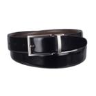 Men's Croft & Barrow&reg; Reversible Feather-edge Belt, Size: 32, Dark Brown