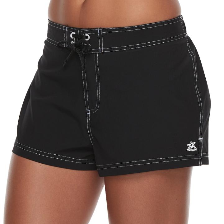 Women's Zeroxposur Board Shorts, Size: 14, Liquorice