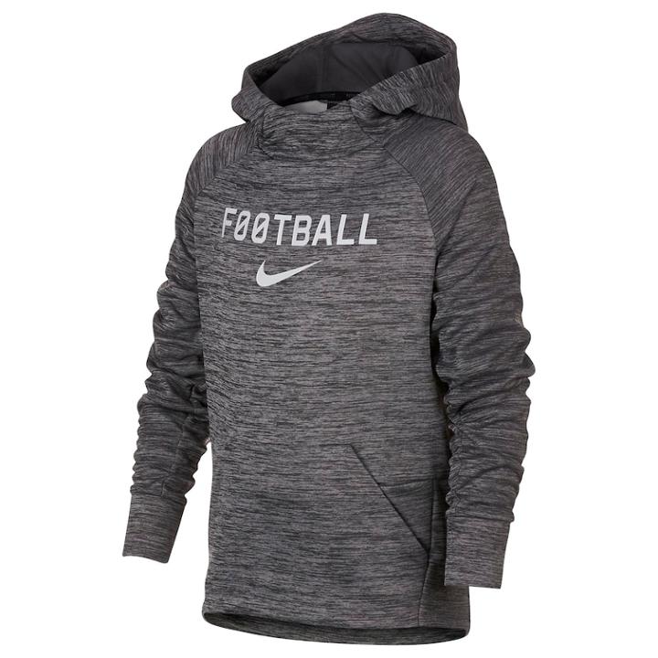 Boys 8-20 Nike Therma Football Hoodie, Size: Xl, Dark Grey
