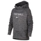 Boys 8-20 Nike Therma Football Hoodie, Size: Xl, Dark Grey