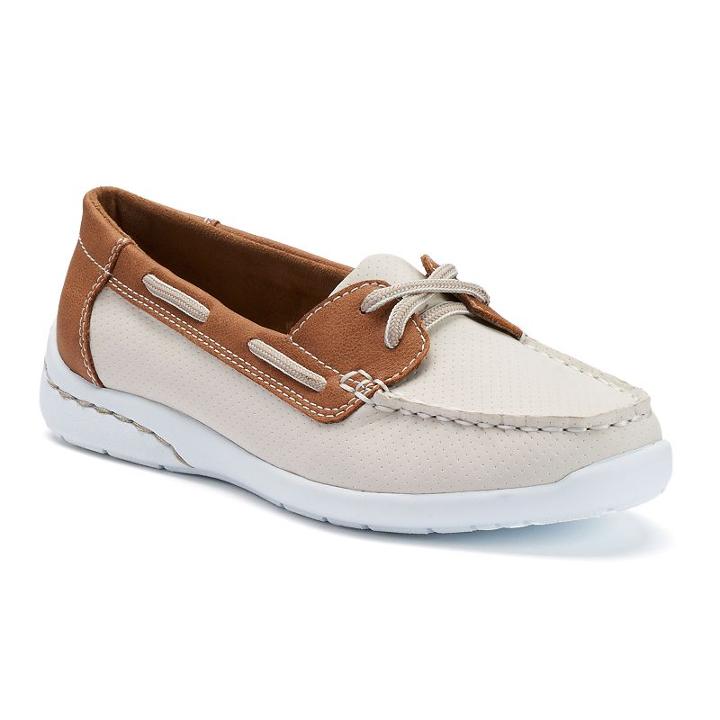 Croft & Barrow&reg; Women's Lightweight Boat Shoes, Size: Medium (8.5), White Oth