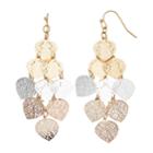 Lc Lauren Conrad Tritone Filigree Dangle Earrings, Women's, Multicolor