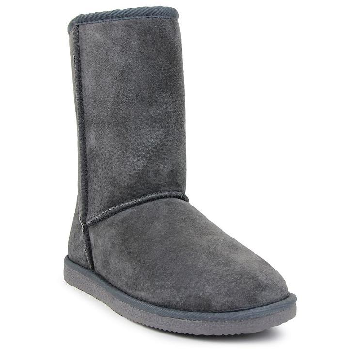 Lamo Classic Women's Mid-calf Fleece Boots, Girl's, Size: 7, Grey