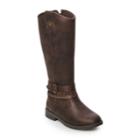 So&reg; Raylene Girls' Tall Riding Boots, Size: 12, Med Brown