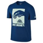 Men's Nike Dri-fit Core Just Money Performance Basketball Tee, Size: Xxl, Med Blue