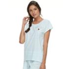 Women's Apt. 9&reg; Bridal Graphic Tee, Size: Large, Turquoise/blue (turq/aqua)