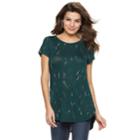 Women's Apt. 9&reg; Essential High-low Tunic, Size: Xs, Dark Green