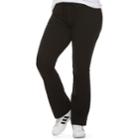 Juniors' Plus Size So&reg; Black Drawstring Yoga Pants, Teens, Size: 2x Short