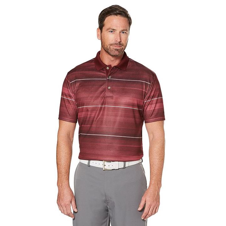 Men's Grand Slam Regular-fit Airflow Performance Golf Polo, Size: Small, Red Other