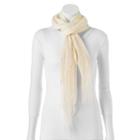 Candie's&reg; Lace Oblong Scarf, Women's, Natural