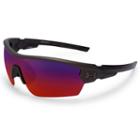 Men's Under Armour Rival Semirimless Wrap Sunglasses, Red