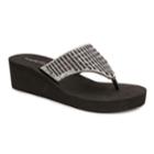 Olivia Miller Miramar Women's Wedge Sandals, Size: 8, Black