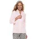 Women's Croft & Barrow&reg; Quilted Bed Jacket, Size: Xl, Brt Pink