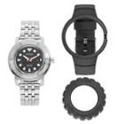 Citizen Eco-drive Men's Diy Stainless Steel Watch & Interchangeable Band Set - Aw1530-65e, Multicolor