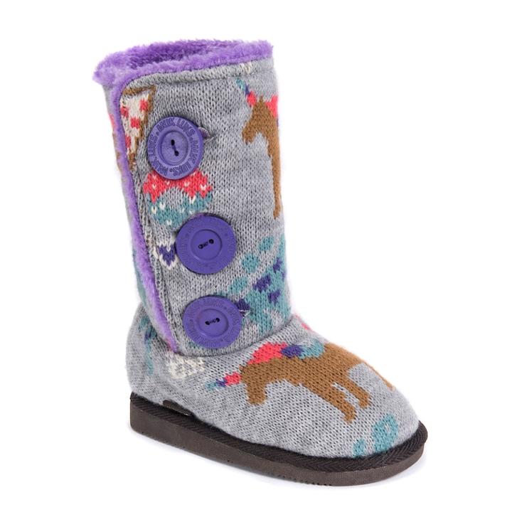 Muk Luks Malena Girls' Boots, Size: 2, Multicolor