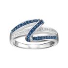 Silver Luxuries Crystal Swirl Ring, Women's, Size: 7, Grey