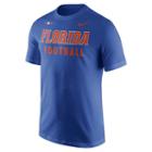 Men's Nike Florida Gators Football Facility Tee, Size: Large, Blue