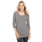 Maternity Oh Baby By Motherhood&trade; Ruched Raglan Tee, Women's, Size: Small, Ovrfl Oth