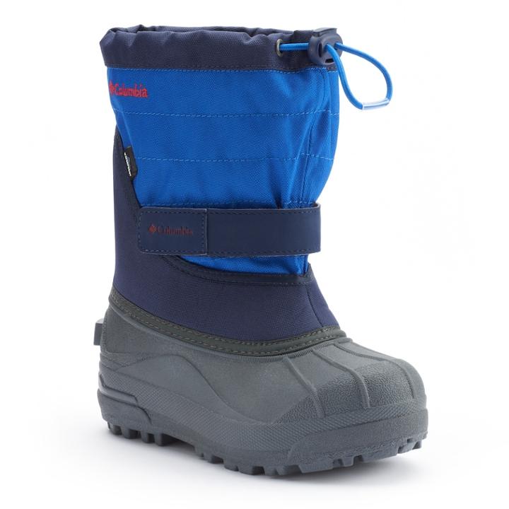 Columbia Powderbug Plus Ii Toddler Boys' Waterproof Winter Boots, Size: 7 T, Blue