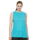 Plus Size Tek Gear&reg; Easy Fit High-low Tank, Women's, Size: 3xl, Turquoise/blue (turq/aqua)