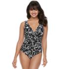 Women's Trimshaper Nora Tummy Slimmer One-piece Swimsuit, Size: 8, Oxford