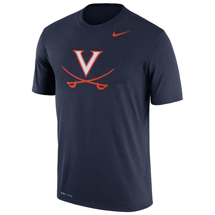 Men's Nike Virginia Cavaliers Legend Dri-fit Tee, Size: Small, Blue (navy)