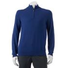 Big & Tall Croft & Barrow&reg; Classic-fit Solid 12gg Quarter-zip Sweater, Men's, Size: 4xb, Dark Blue
