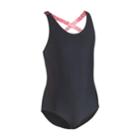 Girls 4-16 Under Armour Racer One-piece Swimsuit, Size: 12, Black