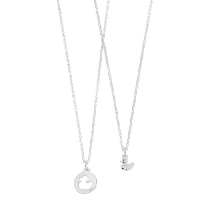 Lc Lauren Conrad Punch Out Duck Pendant Necklace, Women's, Silver