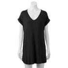 Juniors' Liberty Love T-shirt Shift Dress, Girl's, Size: Large, Black