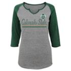 Women's Colorado State Rams Over The Line Tee, Size: Medium, Dark Grey