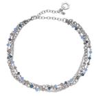 Simply Vera Vera Wang Beaded Multi Strand Choker Necklace, Women's, Blue