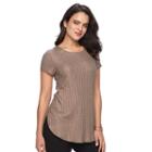 Women's Apt. 9&reg; High-low Tunic, Size: Large, Dark Beige