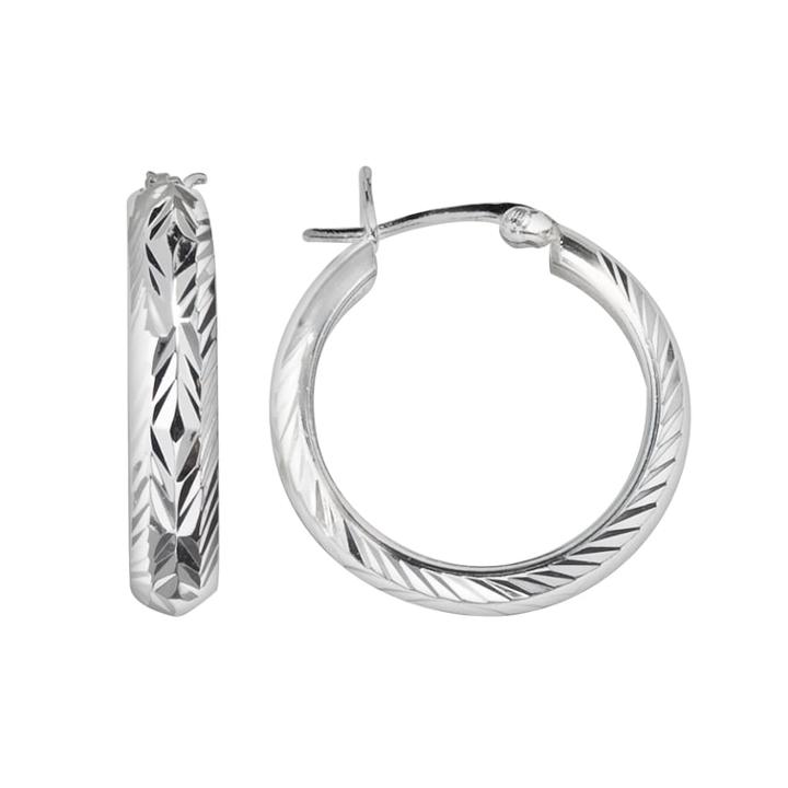 Pure 100 Textured Hoop Earrings, Women's, Multicolor
