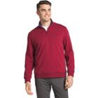 Men's Izod Advantage Regular-fit Performance Quarter-zip Fleece Pullover, Size: Medium, Brt Red