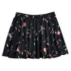Girls 7-16 So&reg; Printed Skater Skirt, Size: M/10, Black