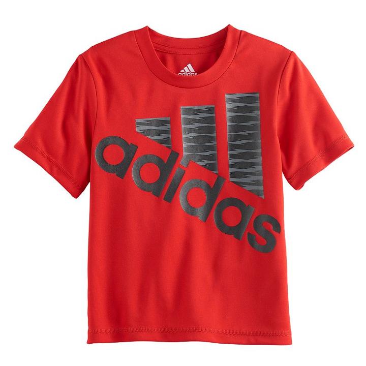Boys 4-7x Adidas Shockwave Logo Tee, Size: 6, Med Red