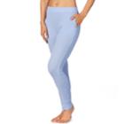 Women's Cuddl Duds Strecth Waffle Thermal Leggings, Size: Small, Med Blue